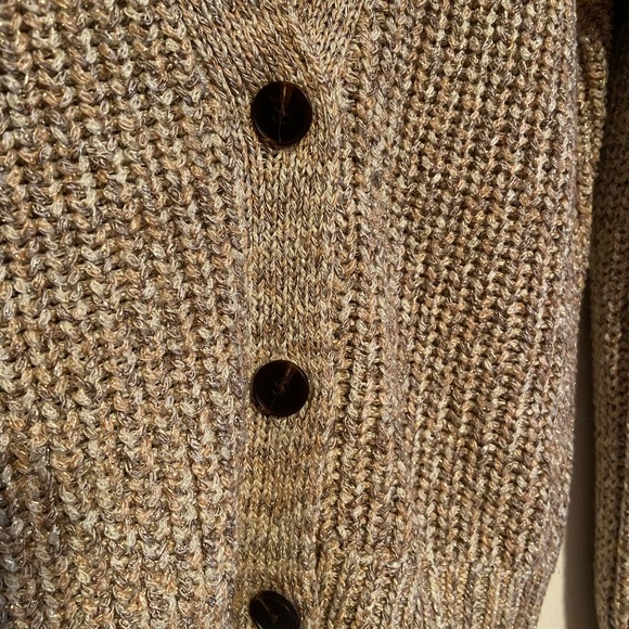 Yes/lola cardigan sweater with good metallic threading sz small. - Picture 2 of 3